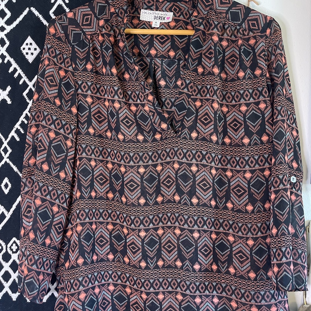 Polyester Print Top - Picture 4 of 6